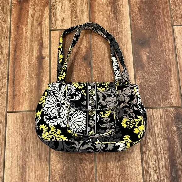 Baroque Vera Bradley Yellow Black And White Pattern Vera Bradley